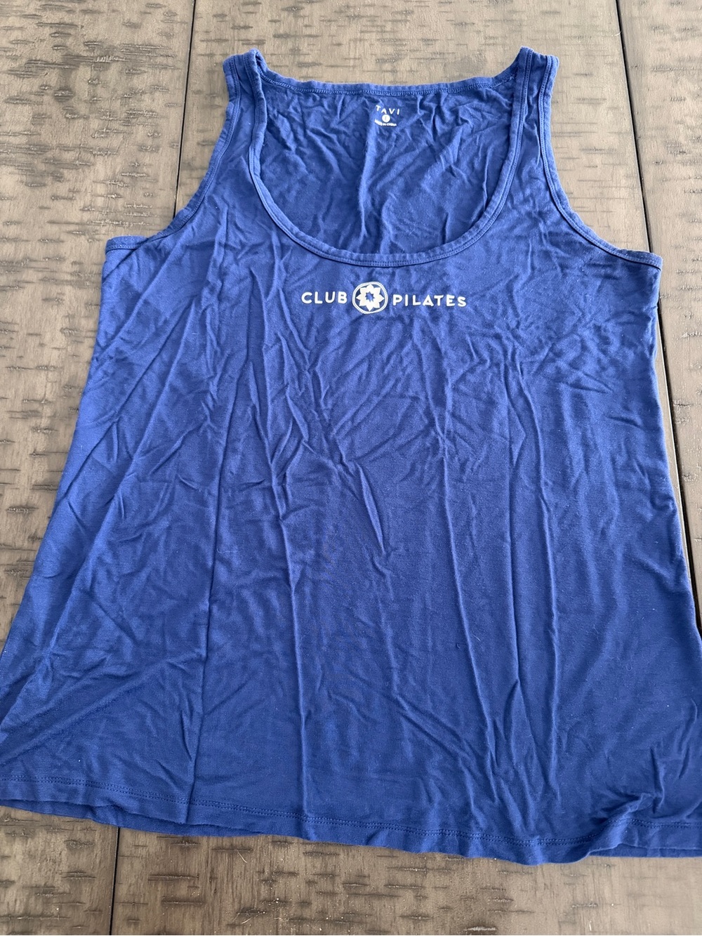 Club Pilates logo swoop style tank